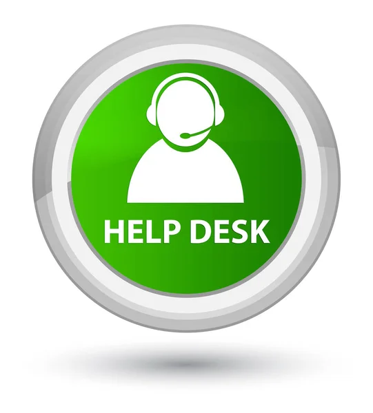 Γραφείο (εικονίδιο φροντίδα πελατών) προνομιακή πράσινο στρογγυλό κουμπί Βοήθεια — Φωτογραφία Αρχείου