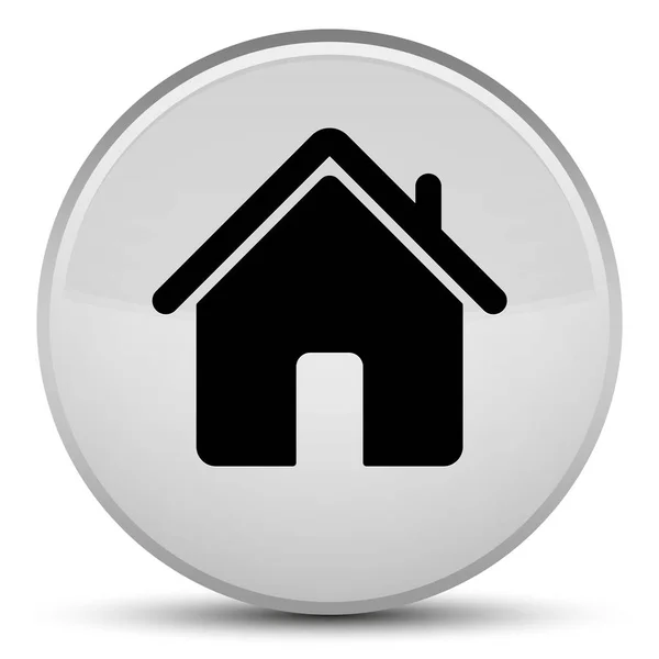 Home-Symbol spezielle weiße runde Taste — Stockfoto