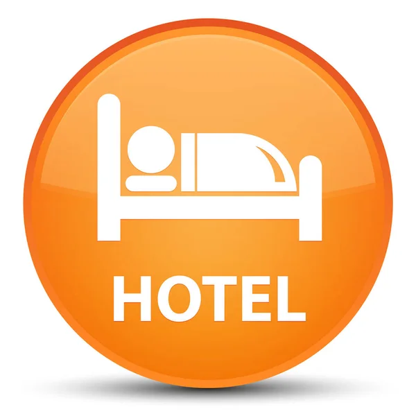Hotel specjalne, pomarańczowy, okrągły przycisk — Zdjęcie stockowe