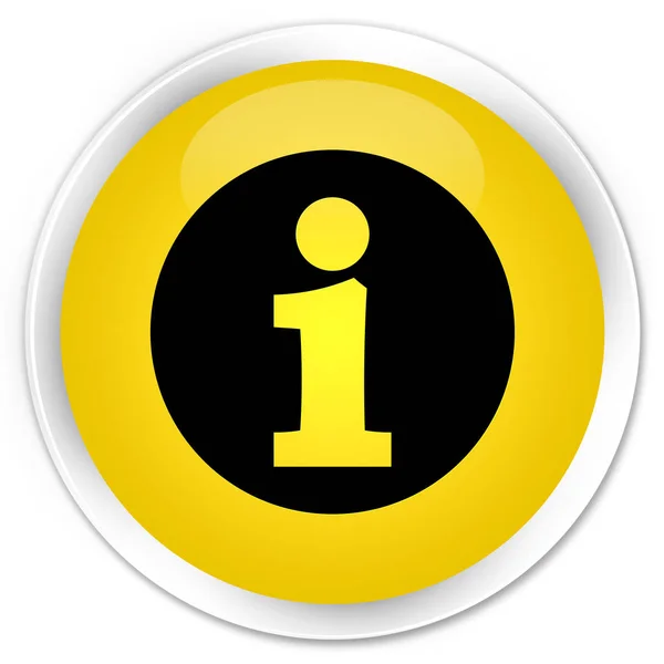 Info icône prime jaune bouton rond — Photo