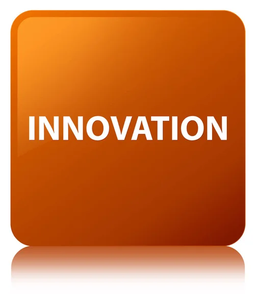 Innovation bouton carré brun — Photo