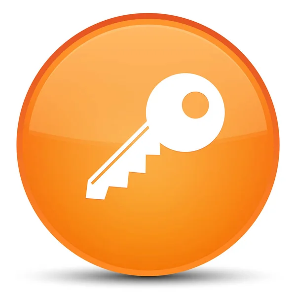 Sleutelpictogram speciale oranje ronde knop — Stockfoto