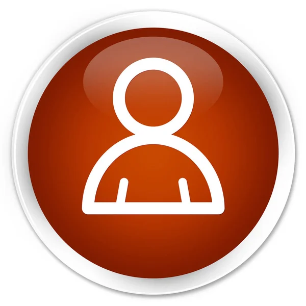 Icono de miembro premium marrón botón redondo — Foto de Stock