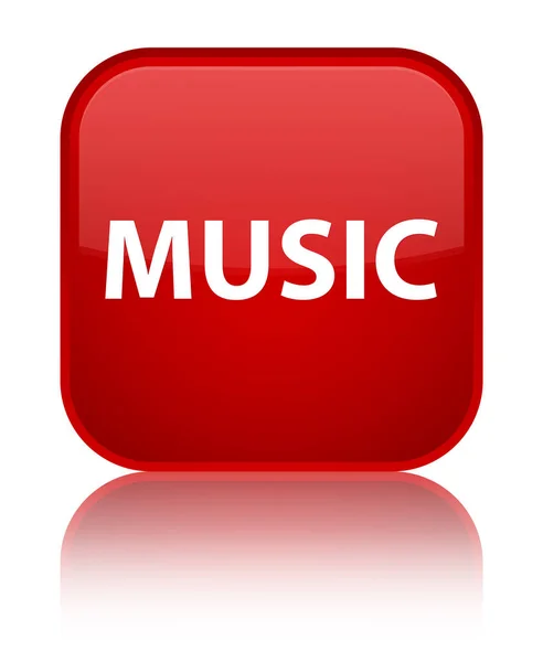 Music special red square button — Stock Photo, Image