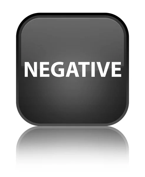 Negativo botão quadrado preto especial — Fotografia de Stock