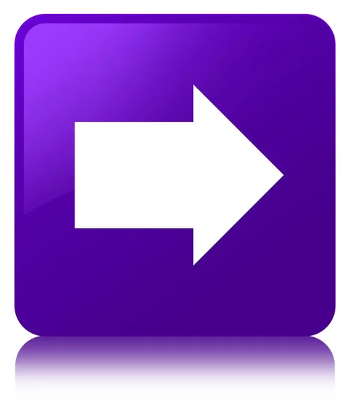 Następny przycisk kwadrat fioletowy ikona strzałki — Zdjęcie stockowe