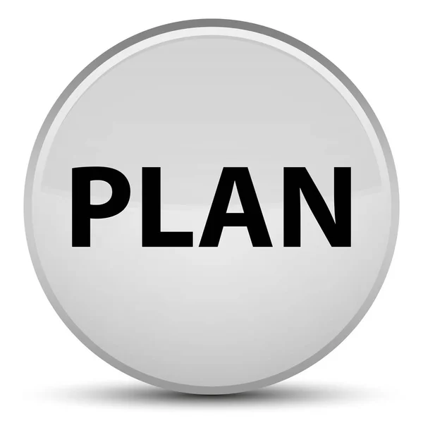 Plan spécial bouton rond blanc — Photo