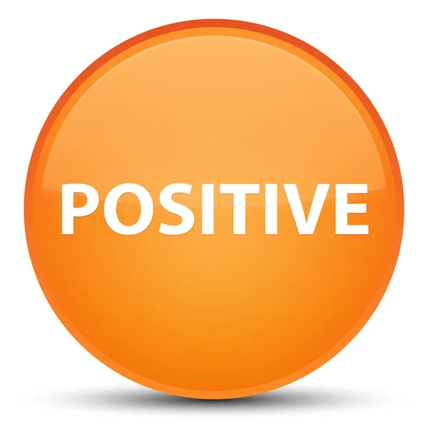 Positivo pulsante speciale arancione rotondo — Foto Stock