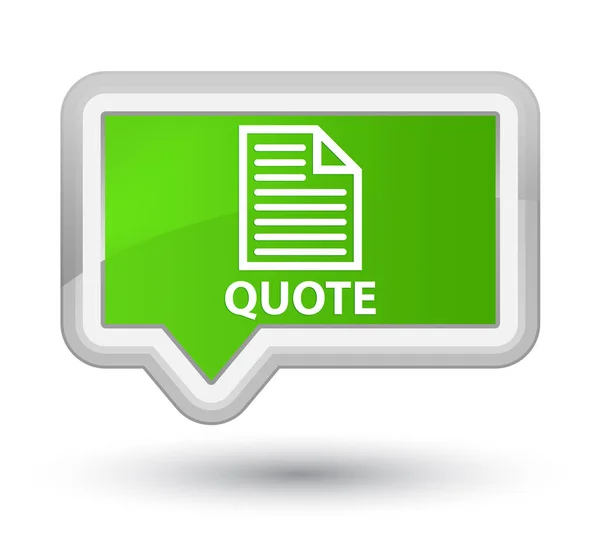 Quote (page icon) prime soft green banner button