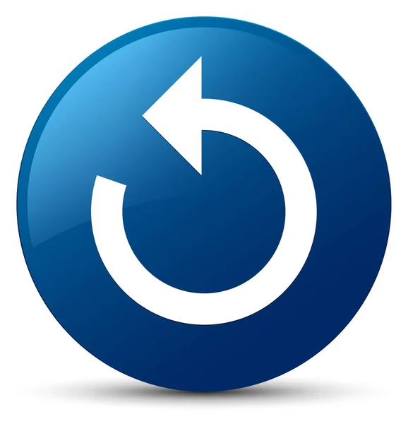 Frissítés nyíl ikonra kék kerek gomb — Stock Fotó