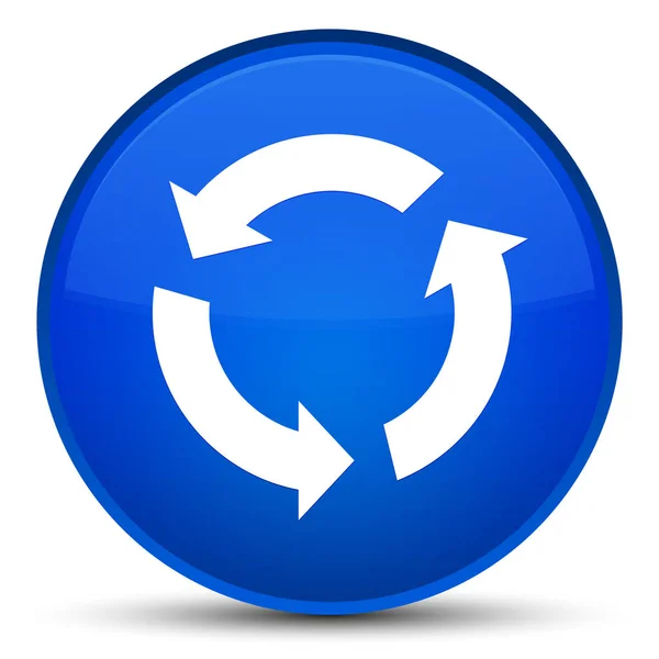 Refresh icon special blue round button