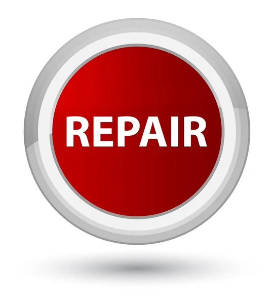 Reparar botón redondo rojo primo — Foto de Stock