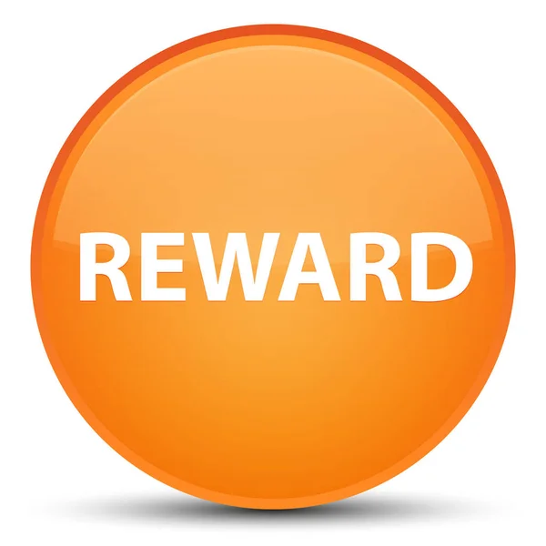 報酬特別なオレンジ色の丸いボタン — ストック写真
