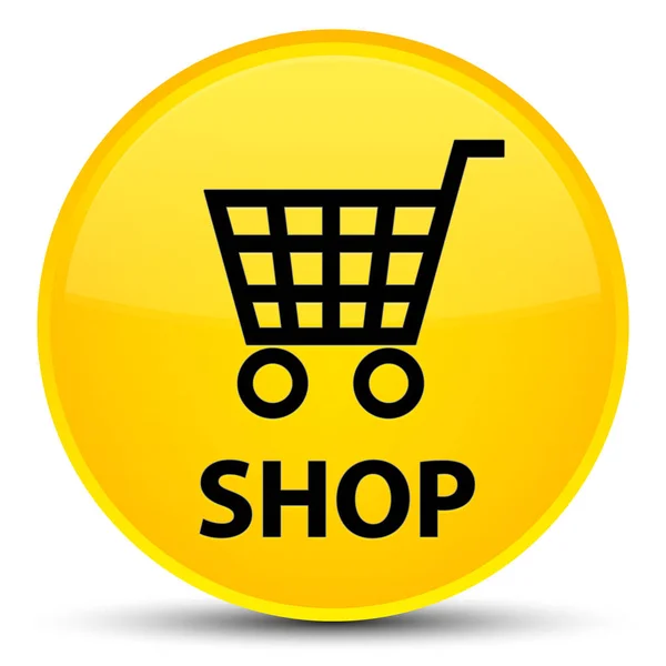 Shop bouton rond jaune spécial — Photo