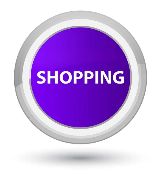 Shopping bouton rond violet prime — Photo