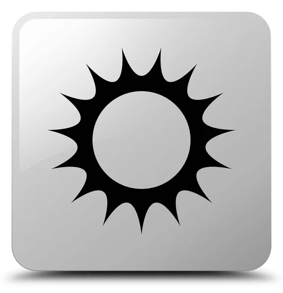 Sun icon white square button