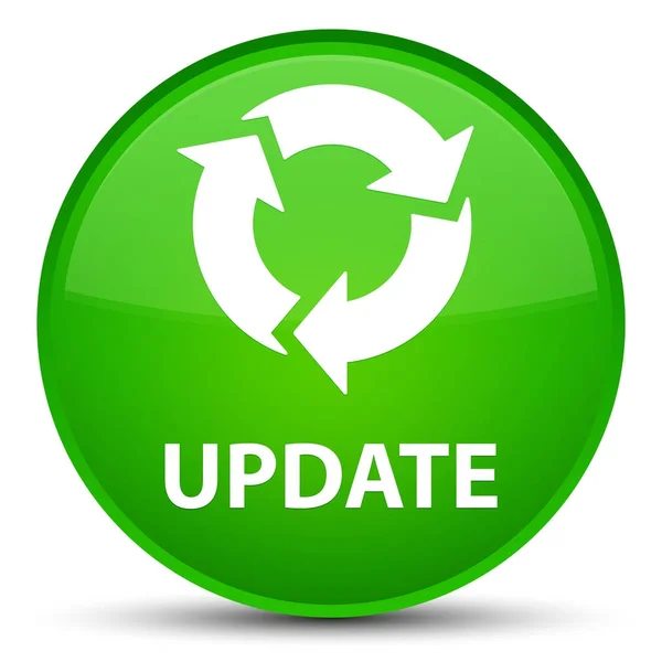 Actualizar (icono de actualización) botón redondo verde especial — Foto de Stock