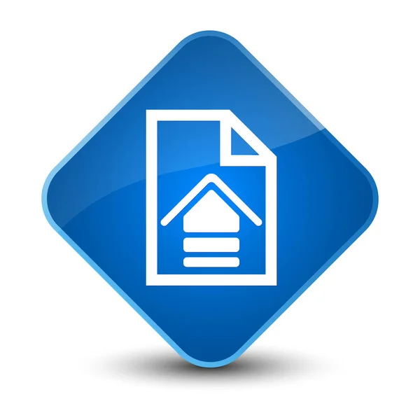 Элегантная синяя кнопка с изображением документа — стоковое фото