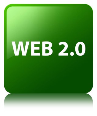 Web 2.0 yeşil kare düğme