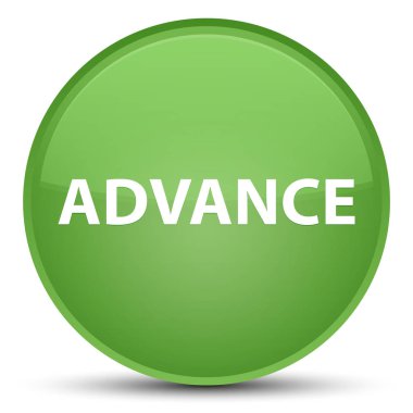 Önceden özel yumuşak yeşil yuvarlak düğmesi