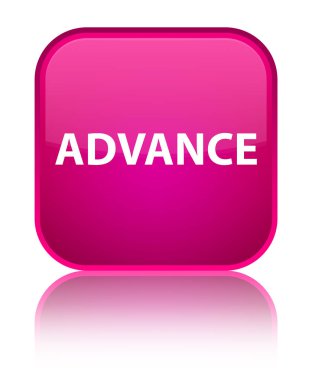 Önceden özel pembe kare düğme