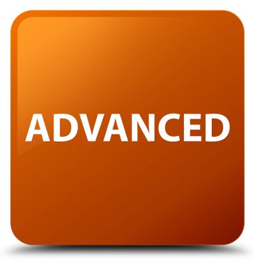 Gelişmiş kahverengi kare düğme