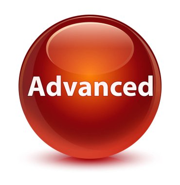 Cam gibi kahverengi yuvarlak düğmesi gelişmiş