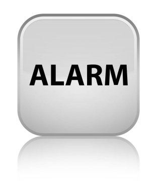 Alarm özel beyaz kare düğmesi