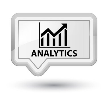 Analytics (istatistik simgesi) baş beyaz bayrak düğmesini
