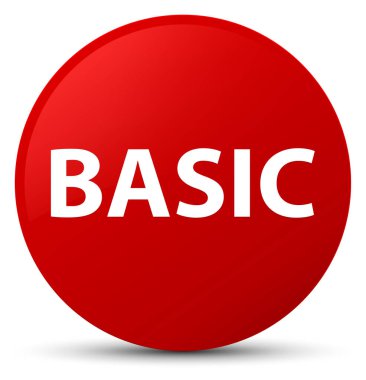 Temel kırmızı yuvarlak düğmesi