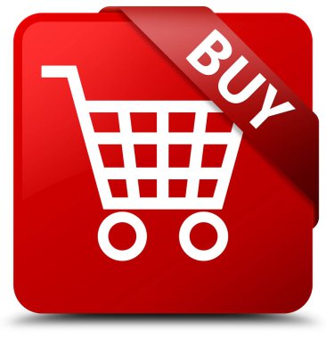 Kırmızı kare düğmesini kırmızı kurdele köşesindeki satın