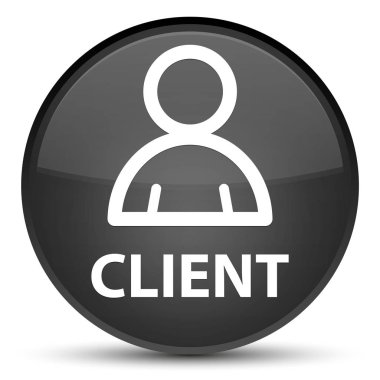 İstemci (üye simgesi) özel siyah yuvarlak düğmesi