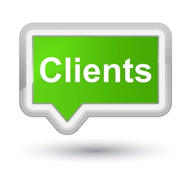 İstemciler asal yumuşak yeşil bayrak düğmesini