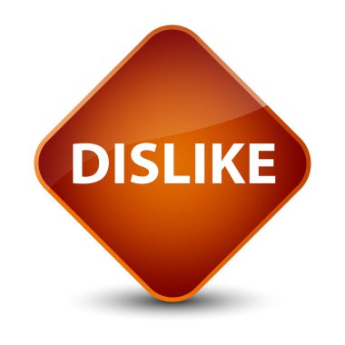 Zarif kahverengi elmas düğmesini sevmemek