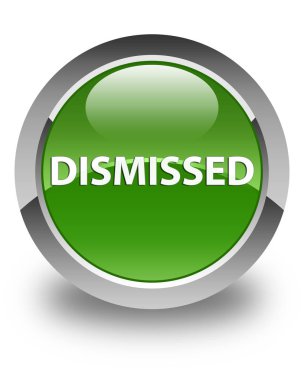 Parlak yumuşak yeşil yuvarlak düğme reddetti