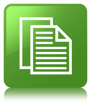 Belge sayfaları kutsal kişilerin resmi yumuşak yeşil kare düğme