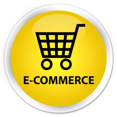 E-ticaret sigorta primi sarı yuvarlak düğmesi