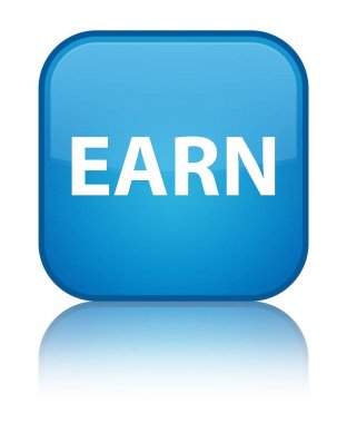 Özel mavi mavi kare düğme kazanmak