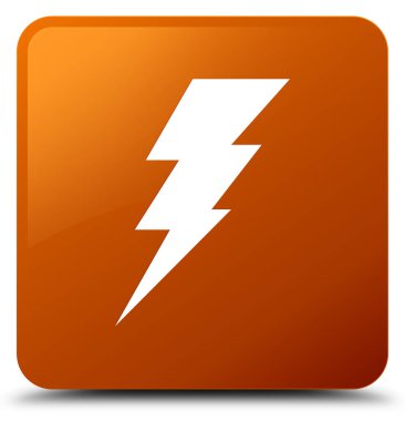 Elektrik kutsal kişilerin resmi kahverengi kare düğme