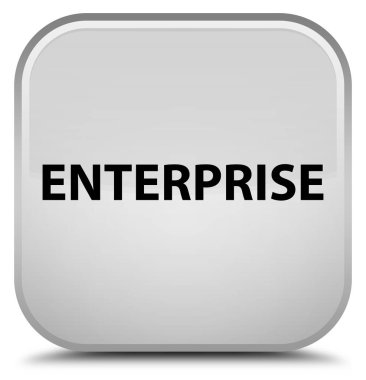 Kurumsal özel beyaz kare düğme