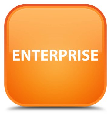 Kurumsal özel turuncu kare düğme