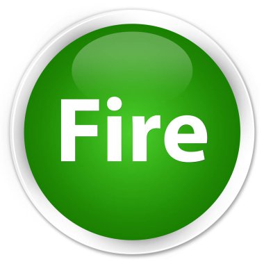 Yangın sigorta primi yeşil yuvarlak düğmesi