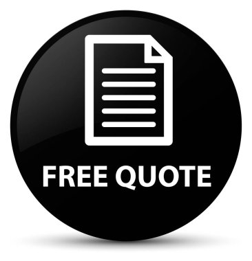 Ücretsiz fiyat teklifi (sayfa simgesi) siyah yuvarlak düğmesi