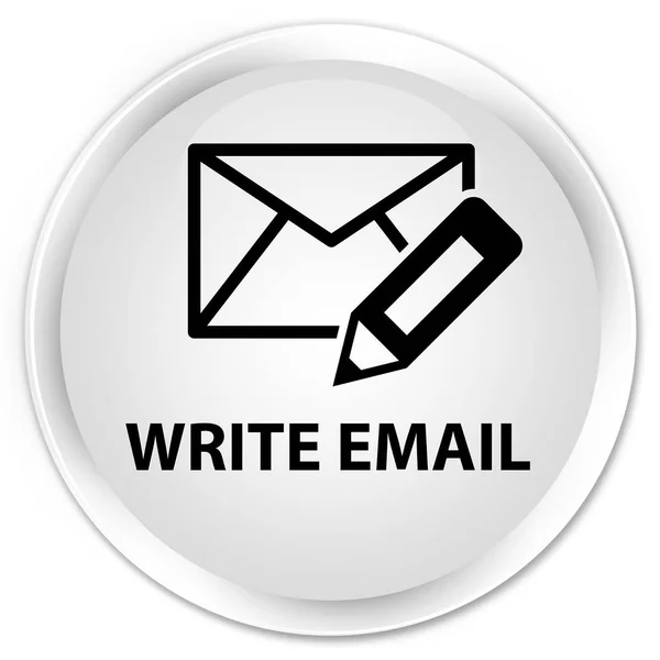 Write email premium white round button