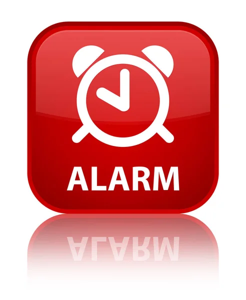 Alarm spezielle rote quadratische Taste — Stockfoto