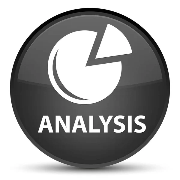 Analyse (Diagrammsymbol) spezielle schwarze runde Taste — Stockfoto