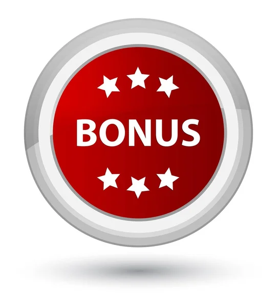 Bonus icon prime red round button — Stock Photo, Image
