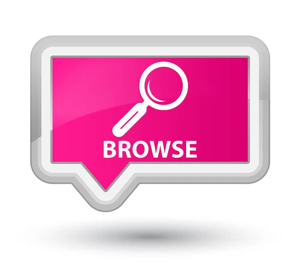 Browse prime pink banner button — Stock Photo, Image