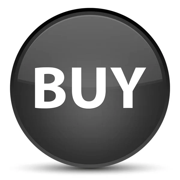 Comprar botão redondo preto especial — Fotografia de Stock