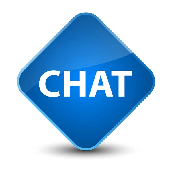 Elegant blå diamant chattknappen — Stockfoto